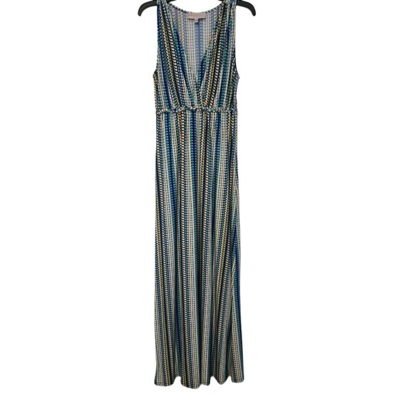 Philosophy sleeveless‎ maxi dress geometric striped pattern Size L - Picture 1 of 6